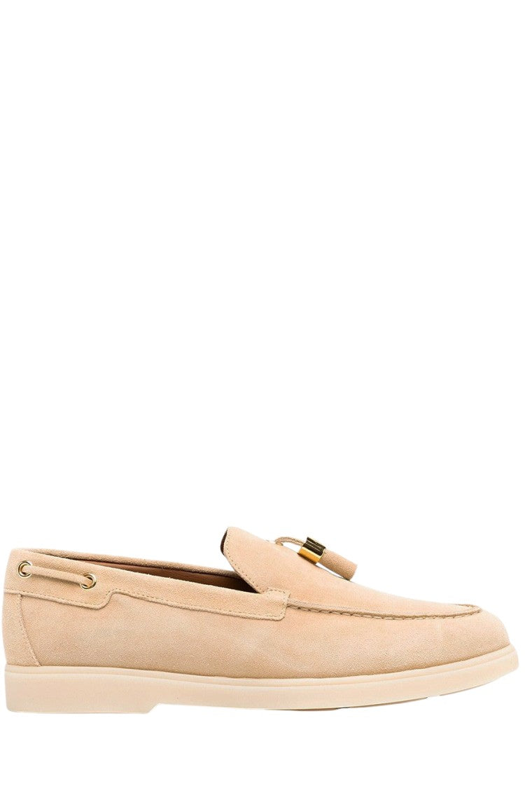 Beige Suede Ballerinas