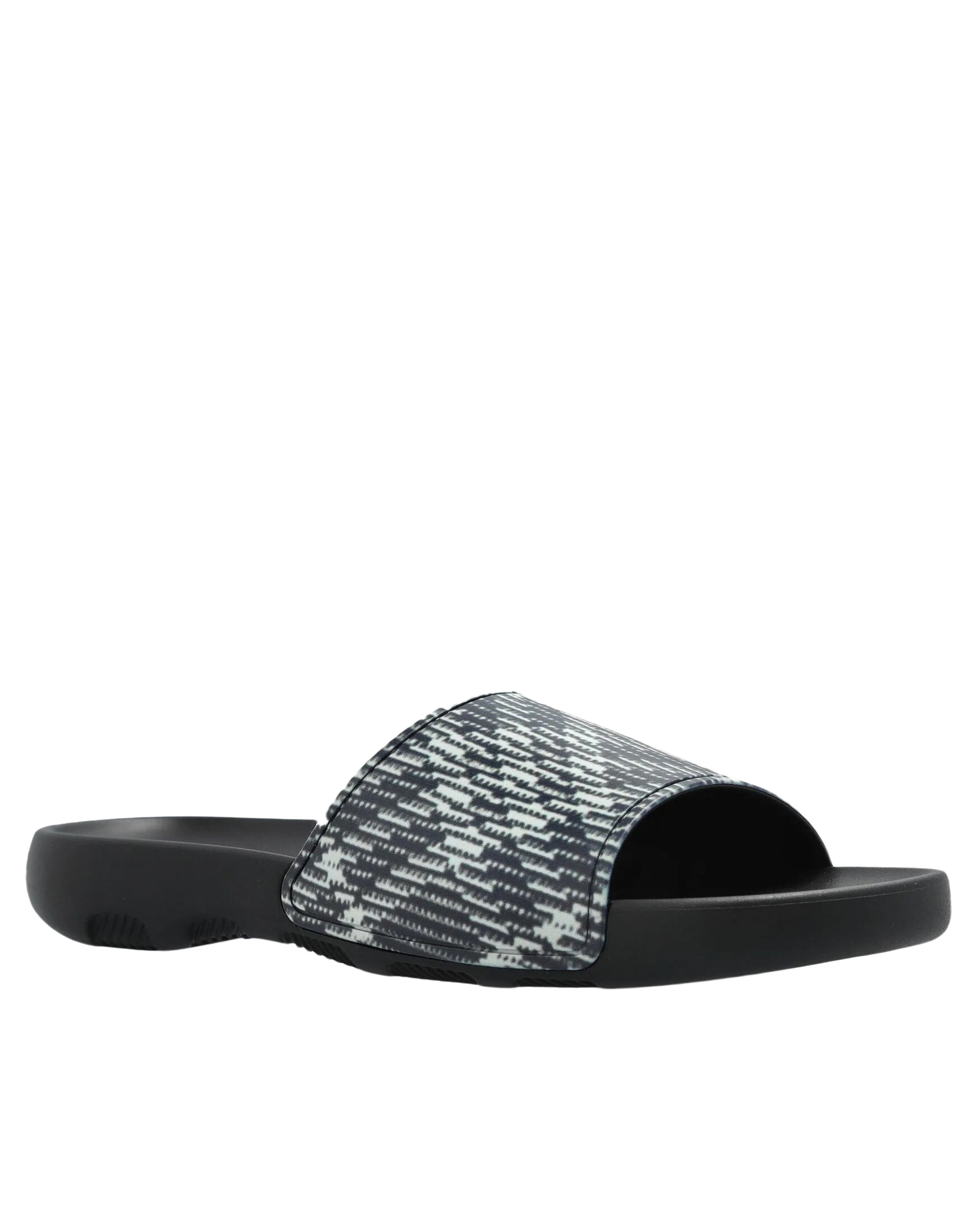 Textured Upper Black Mules