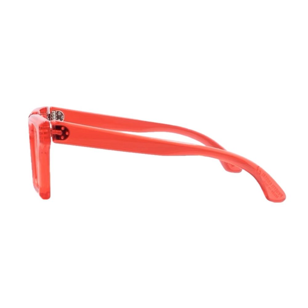 Krystal Flash Transparent Red Acrylic Sunglasses