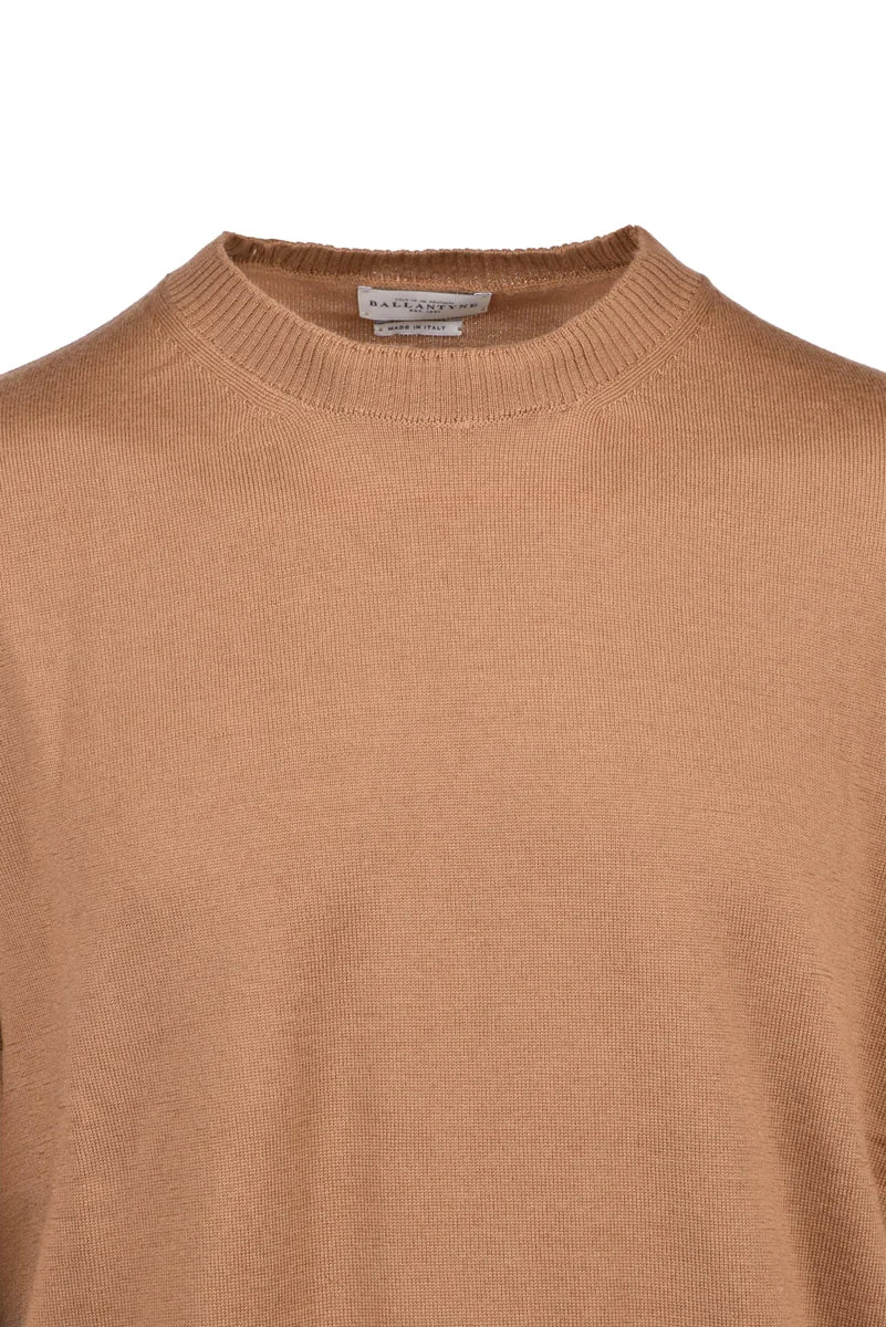 Wool Crewneck Pullover - Brown
