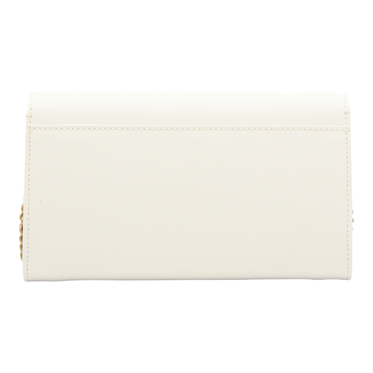 Rectangular Shoulder Bag with Bird Clasp and Gold Chain