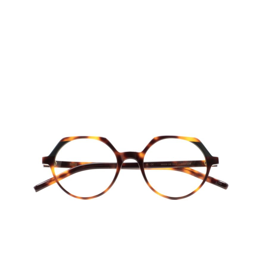 Hanson Geometric Tortoiseshell Eyeglasses with Vintage Flair