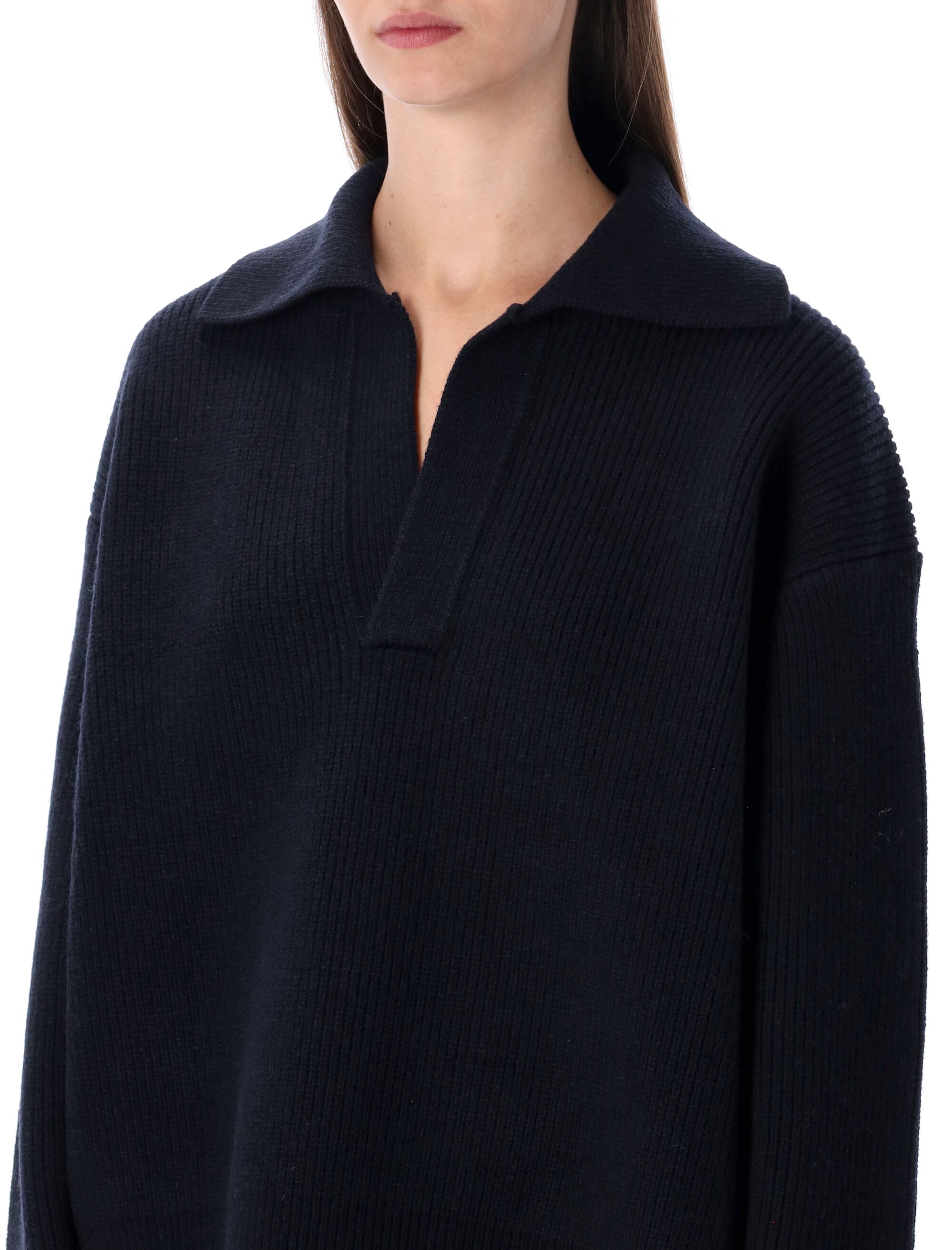 Nash Extrafine Merino Wool Polo Knit