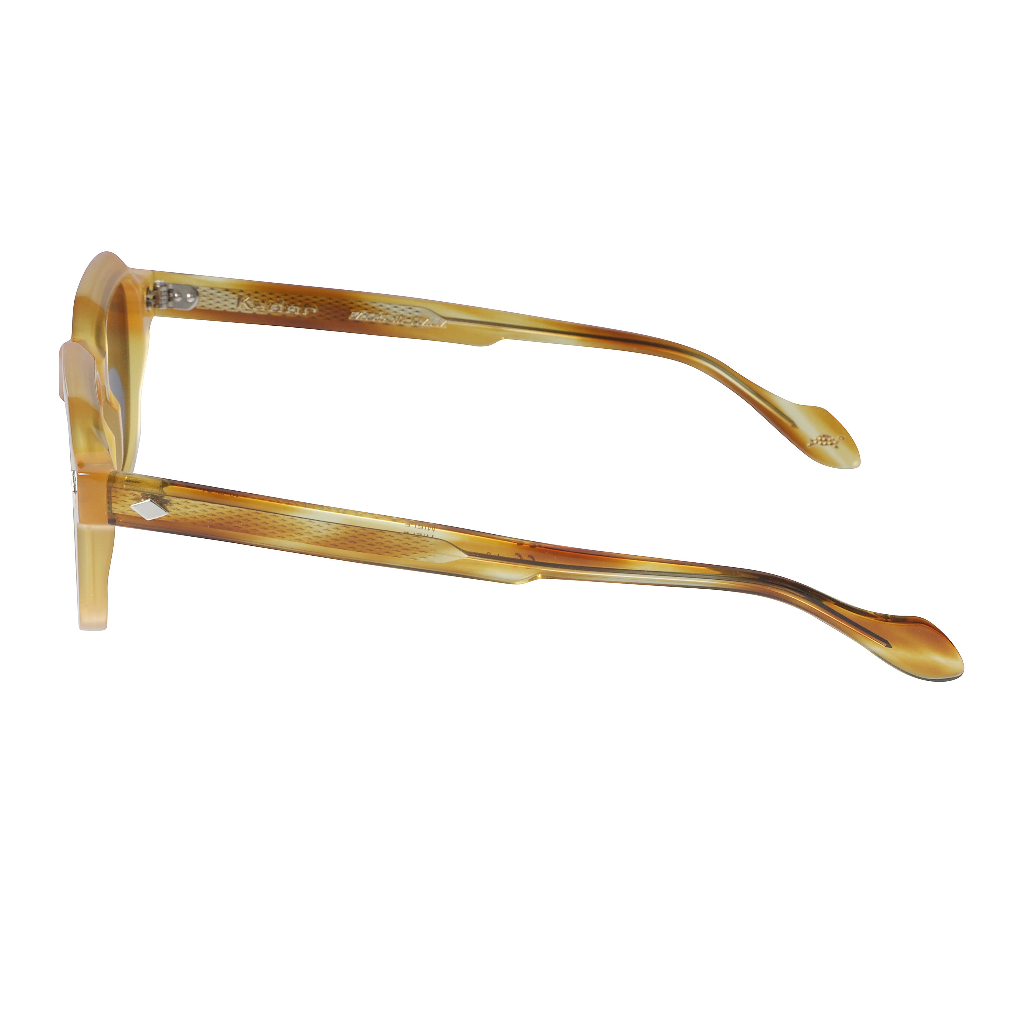 Turbot Bold Geometric Frame Sunglasses in Warm Amber Tortoiseshell