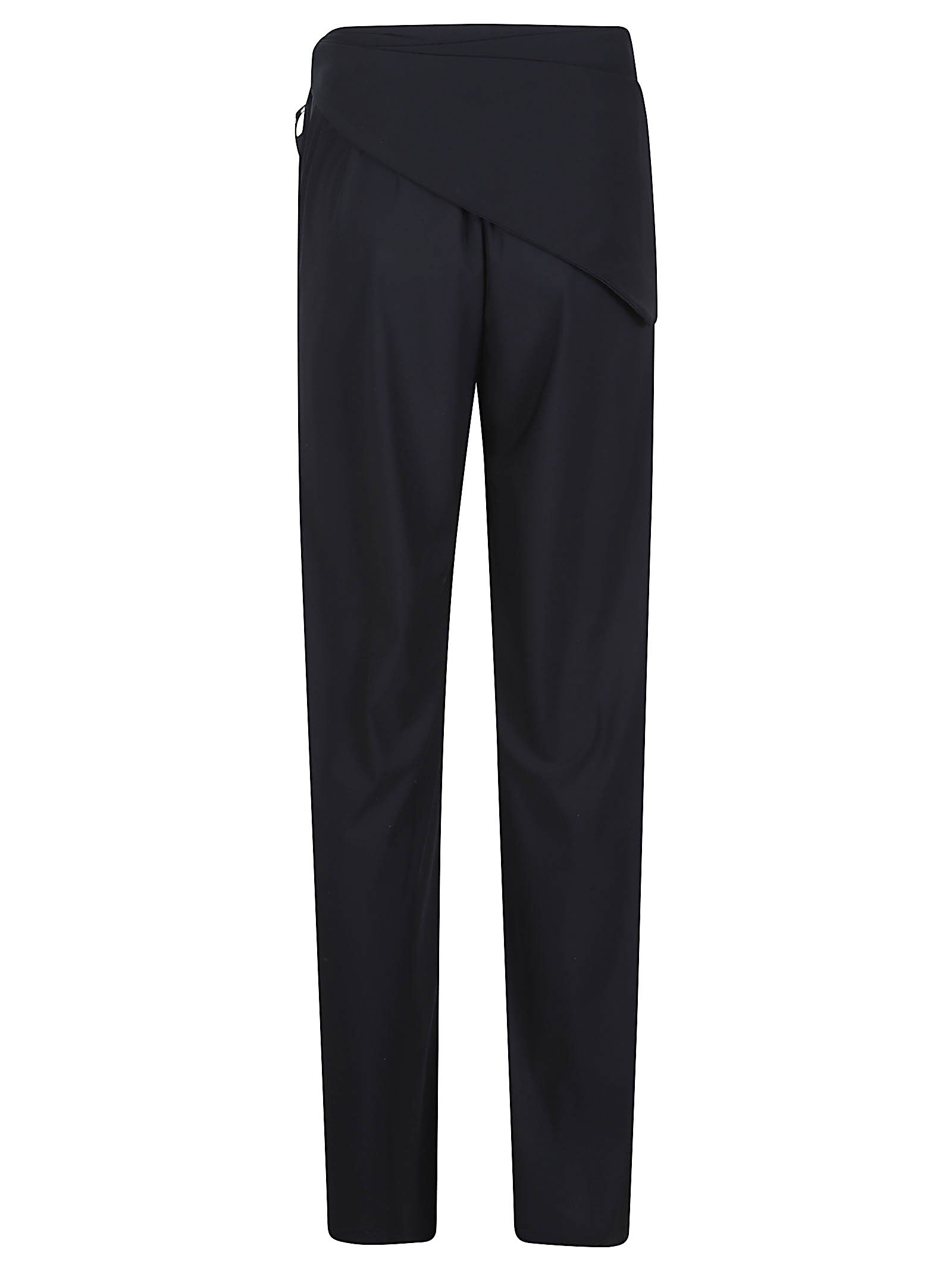 High-Waisted Pants with Unique Belt Detail
