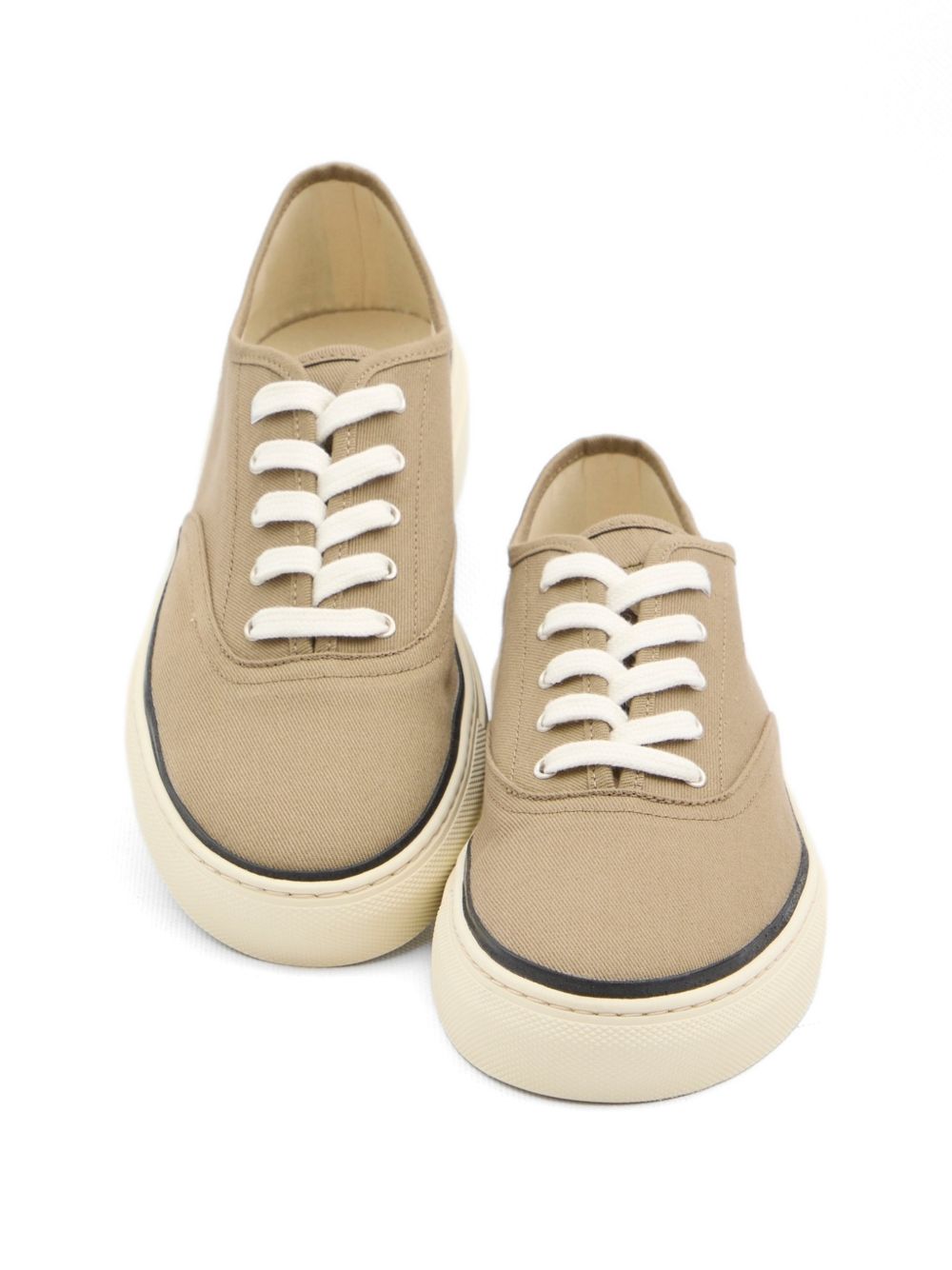 Cotton Low-Top Sneakers with Embroidered Logo