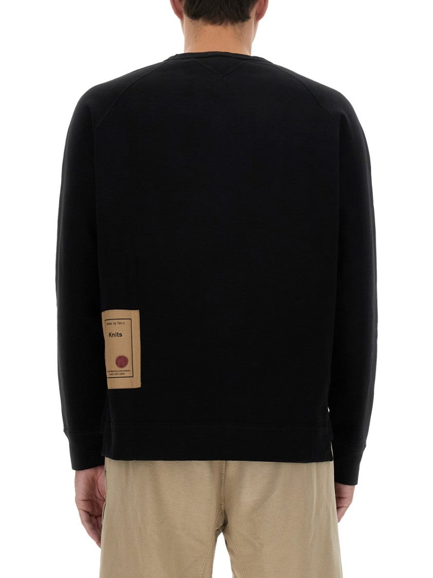 Black Regular Fit Sweatshirt