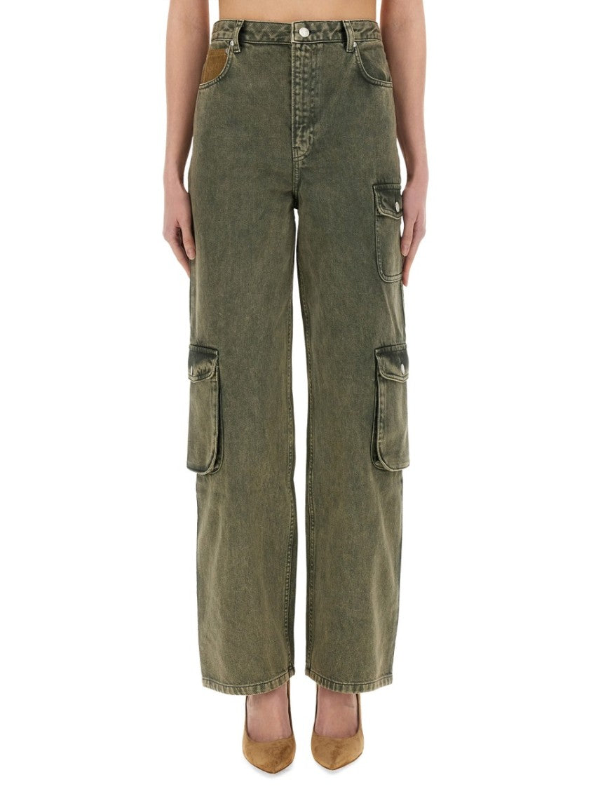 Wide Fit Cargo Jeans