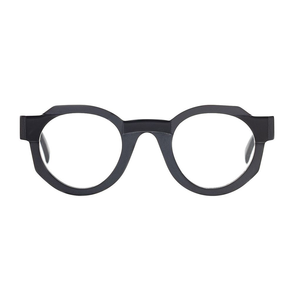 T053 Bold Structured Round Sunglasses