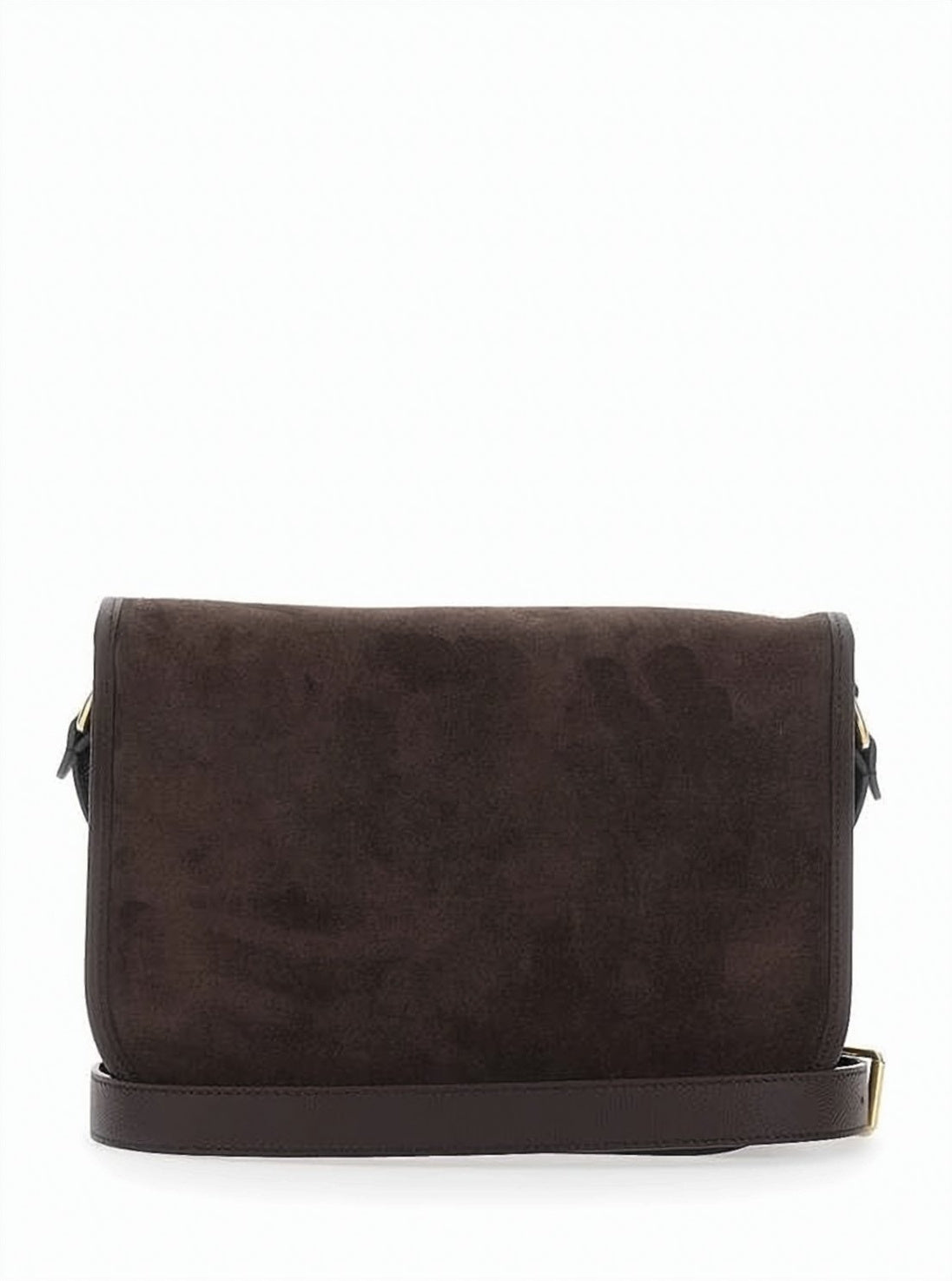 Structured Suede Crossbody Bag