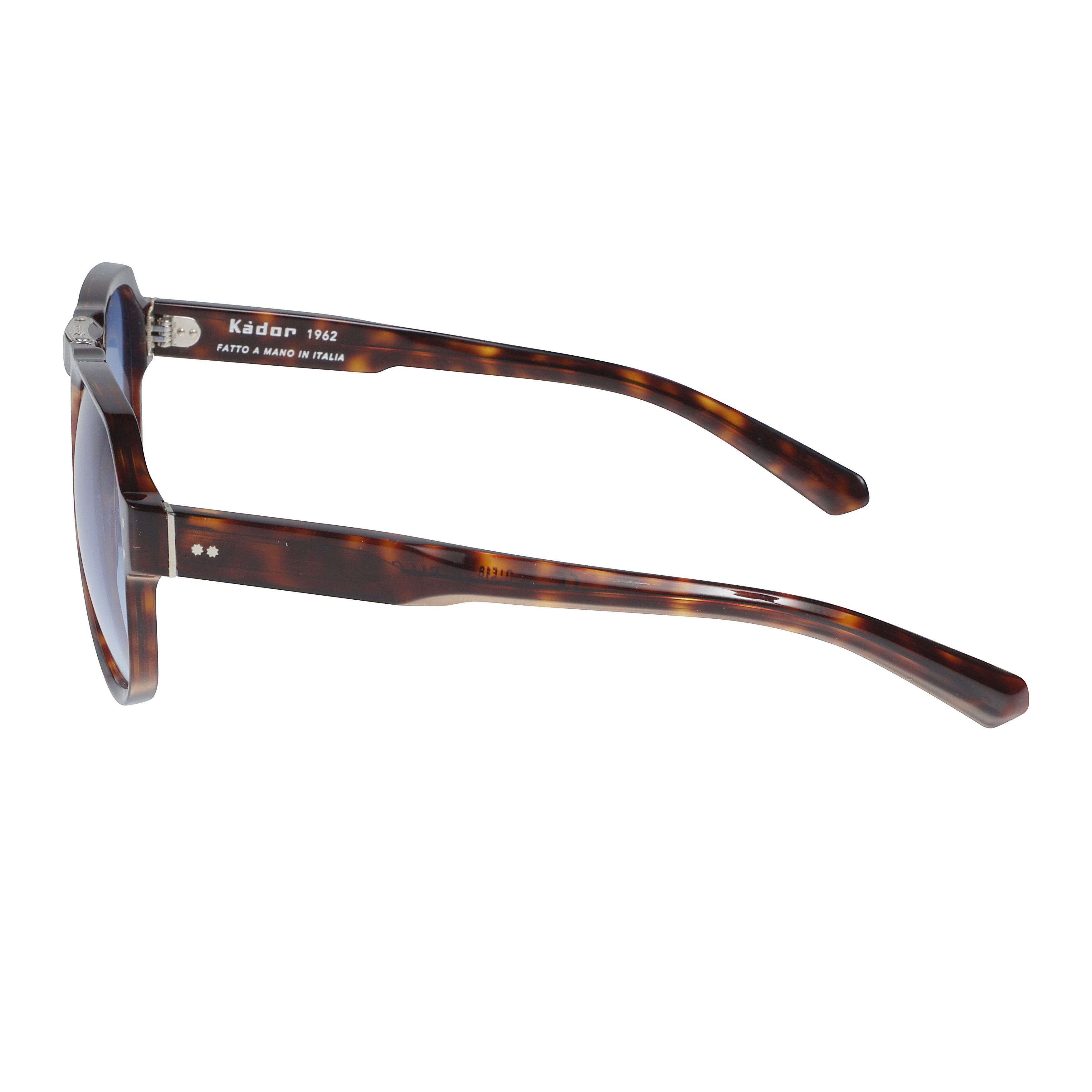 Pilot Flag/N Aviator-Inspired Tortoiseshell Sunglasses with Gradient Lenses