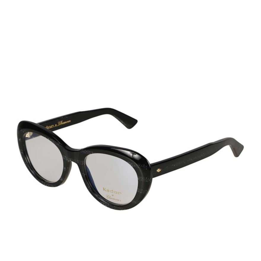 Capri New-V Rounded Frame Sunglasses with Glossy Black Finish