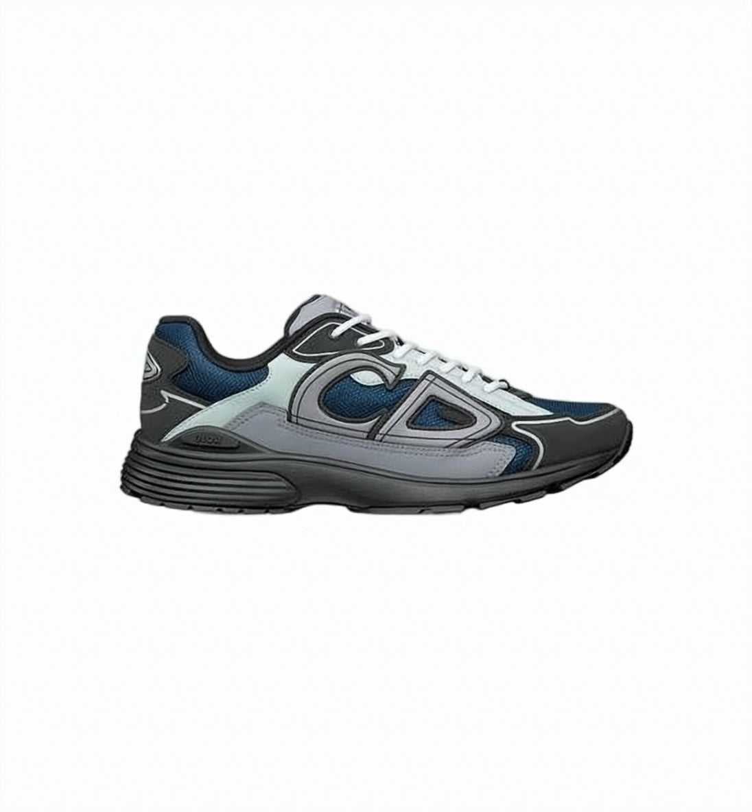 Layered Blue Sneaker with Dynamic Silhouette