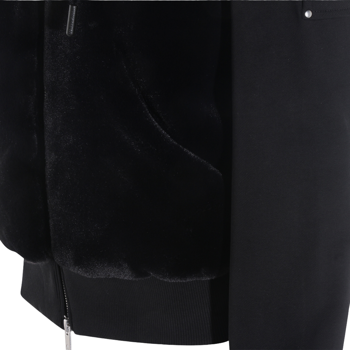 Fitted Black Jacket with High Collar