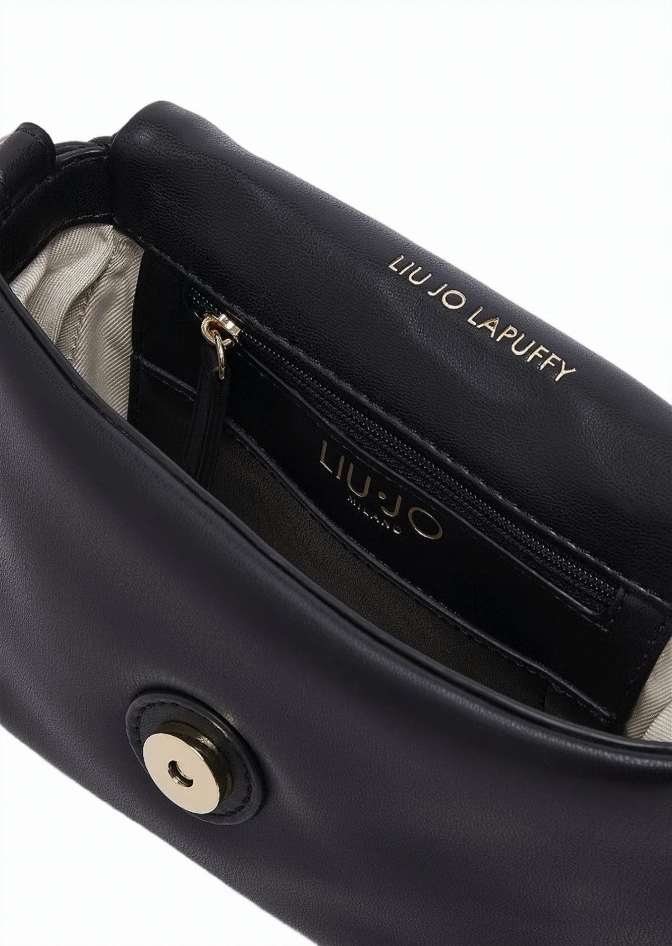Lapuffy Nappa Effect Shoulder Bag