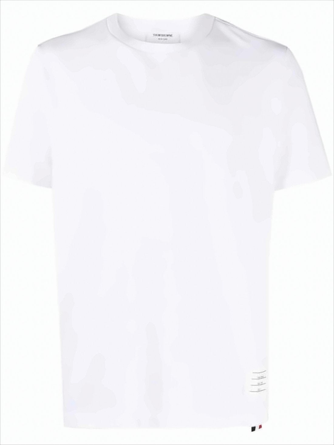 Short-Sleeve T-Shirt with Vertical Tricolor Stripe