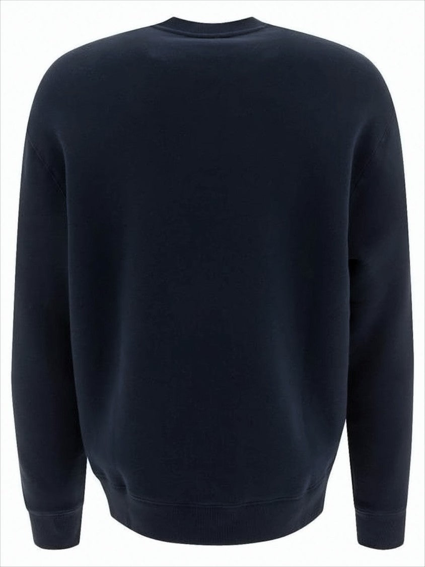 Long-Sleeve Black Sweatshirt With Bold Script Logo