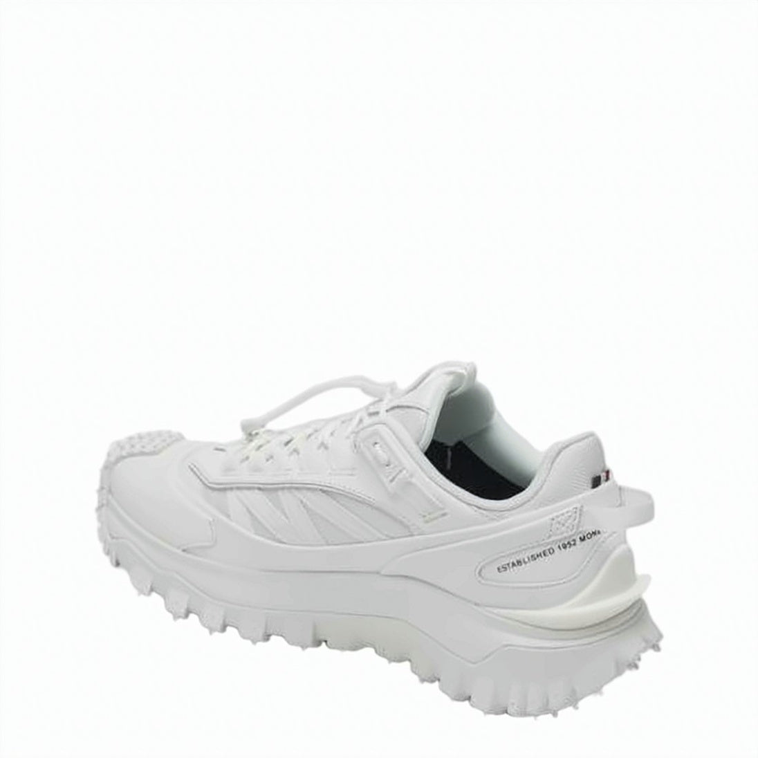 Chunky White Sneakers with Rugged Sole