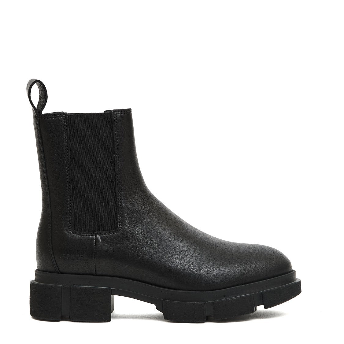 Black Leather Ankle Boot