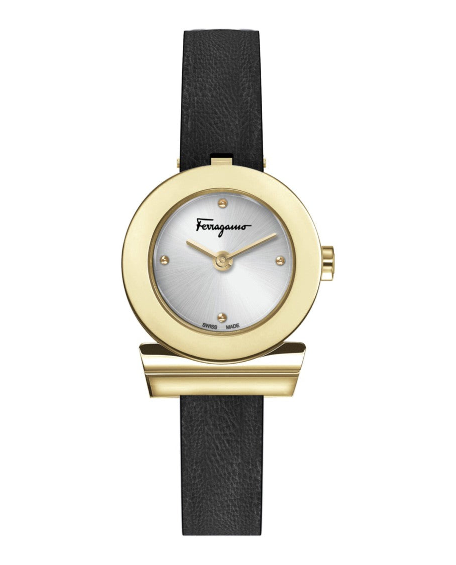 Gancino Strap Watch With Yellow Gold Case