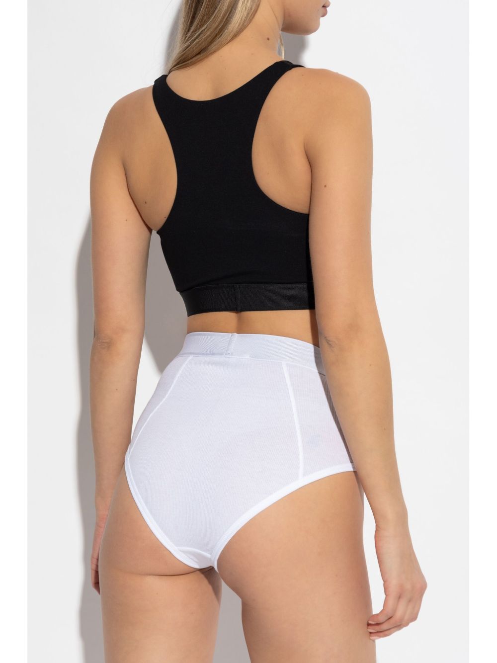 Fitted Crop Top With Racerback Design