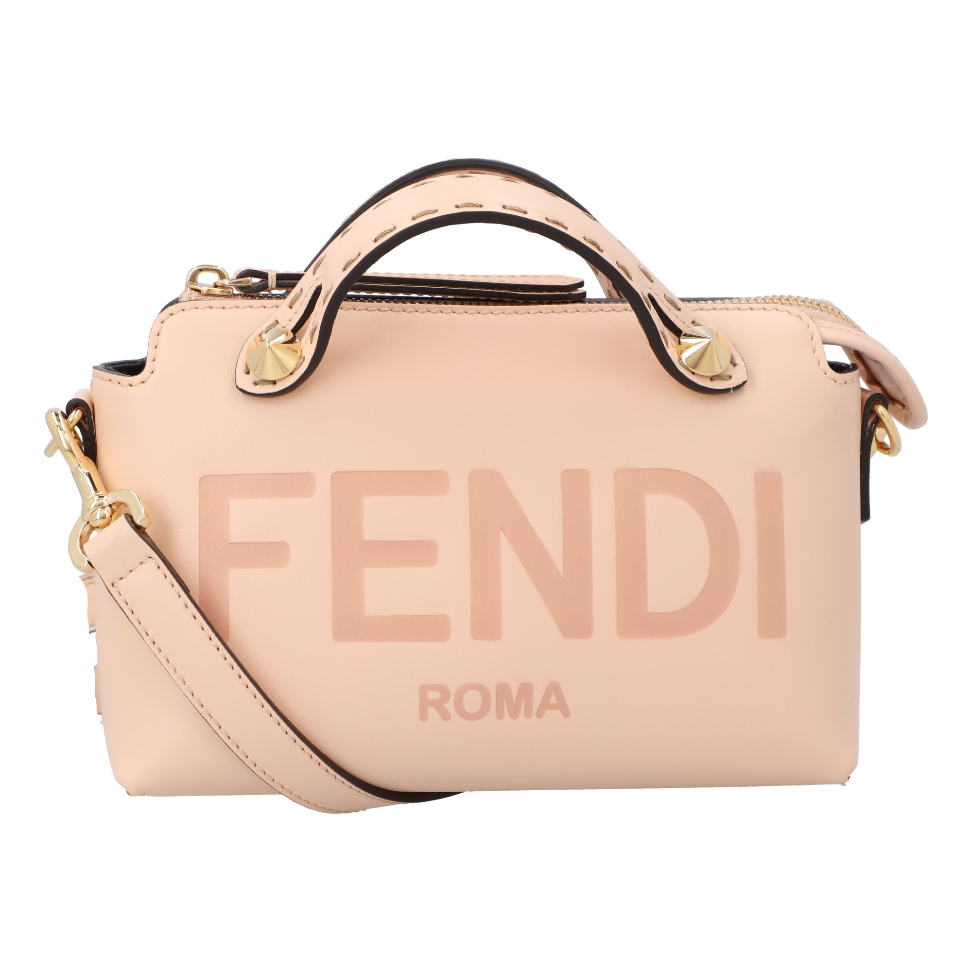 Structured Mini Handbag In Smooth Calfskin With Gold-Tone Hardware