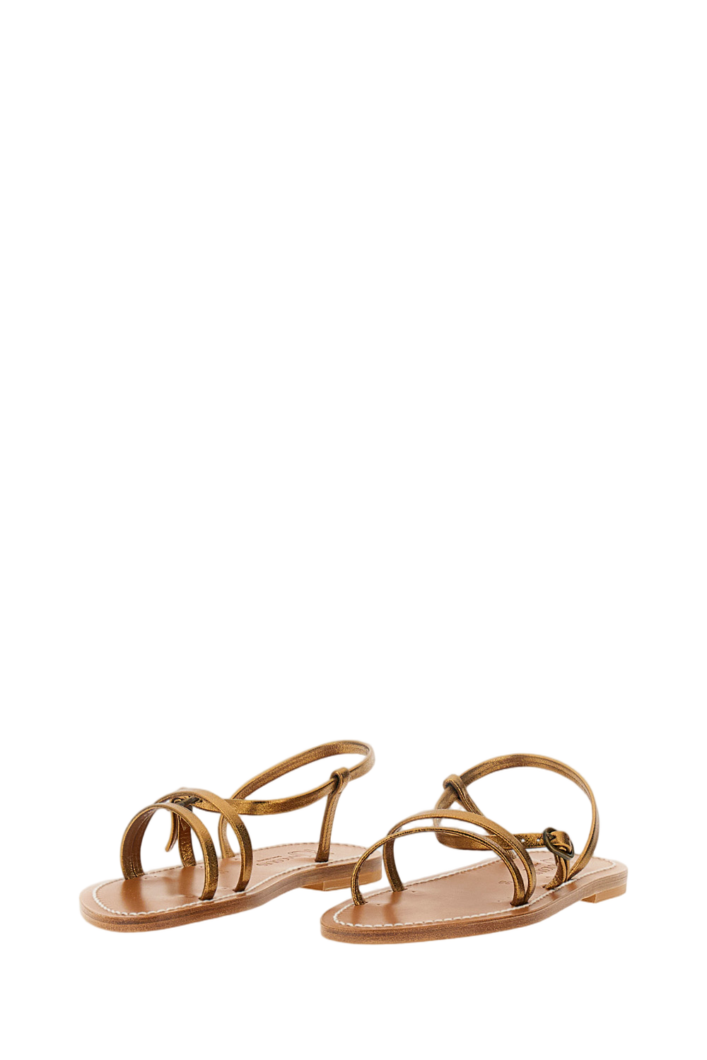 Golden Brown Erka Leather Sandals