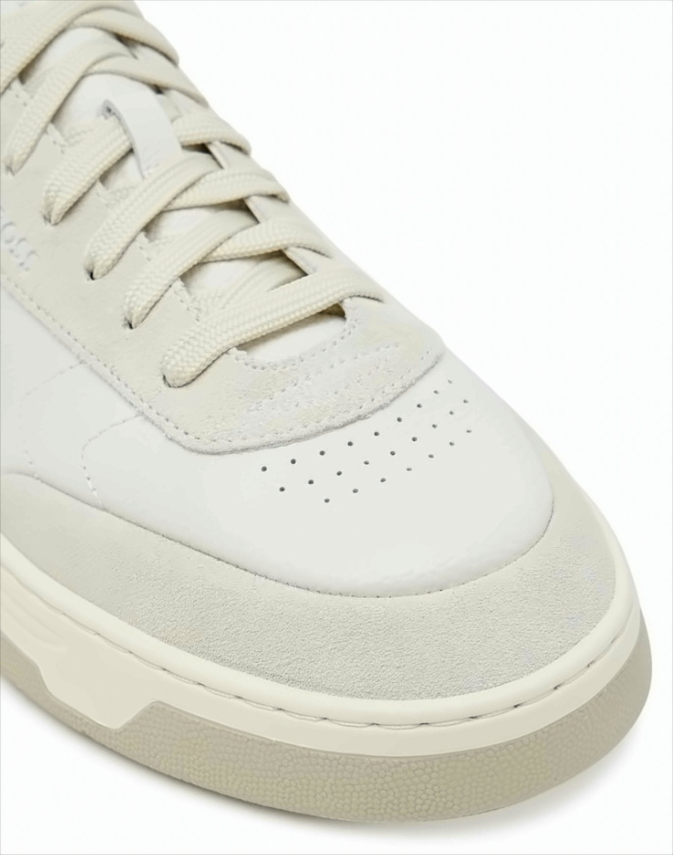 Low-Top Sneakers With Tumbled Leather