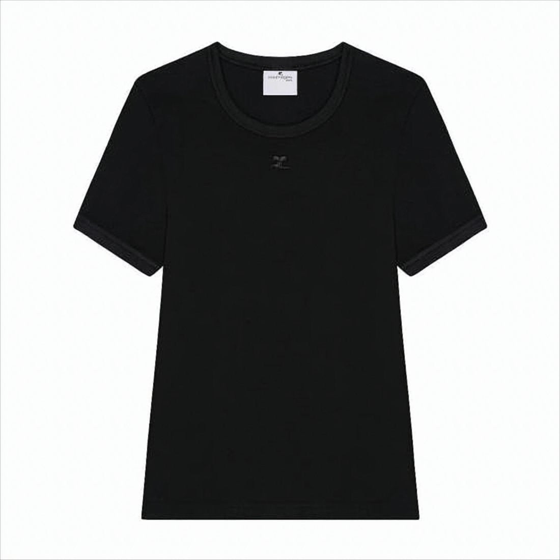 Fitted Short-Sleeve T-Shirt with Tonal Logo Detail