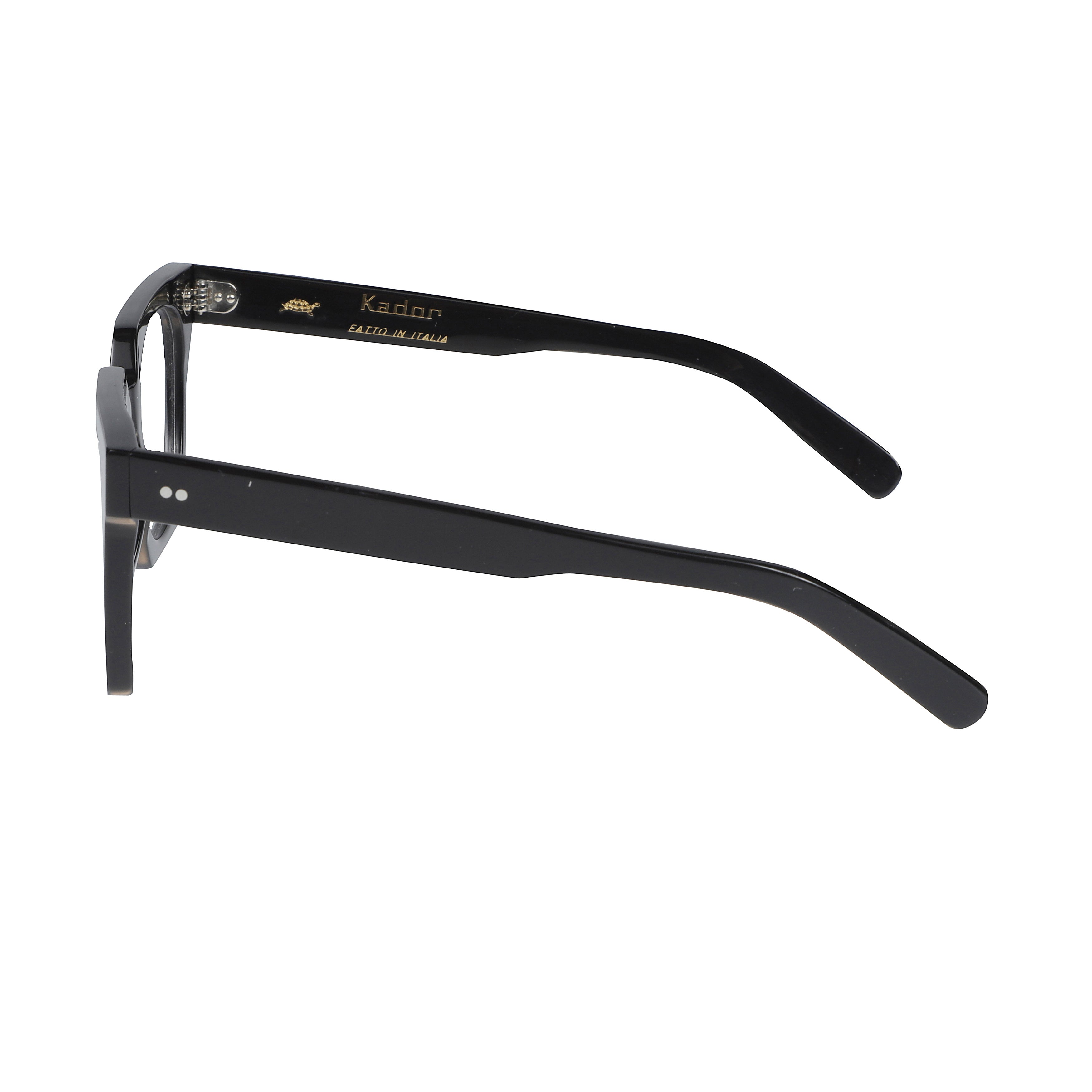 Maya Oversized Square Frame Eyeglasses with Glossy Black Finish