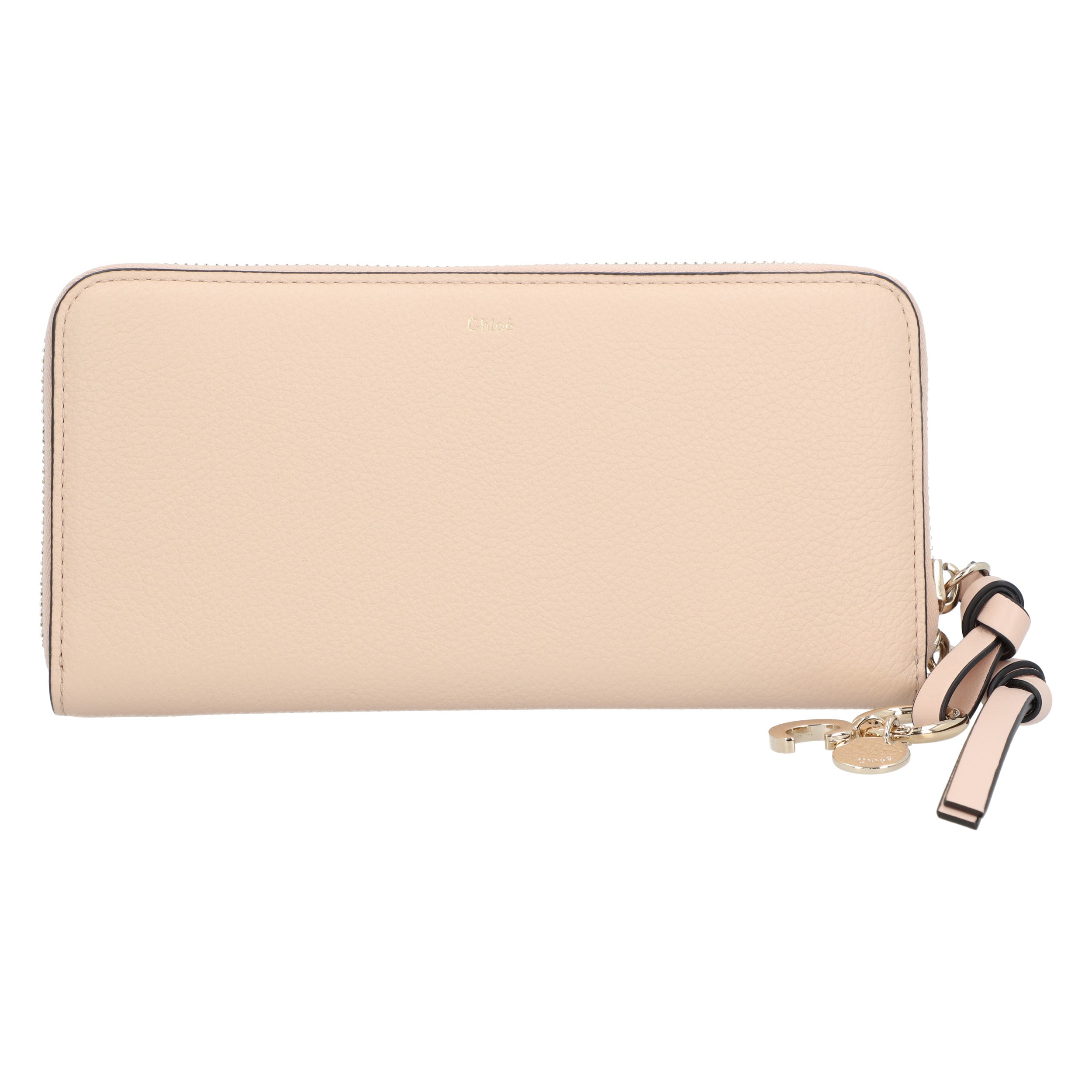 Alphabet Long Wallet Beige