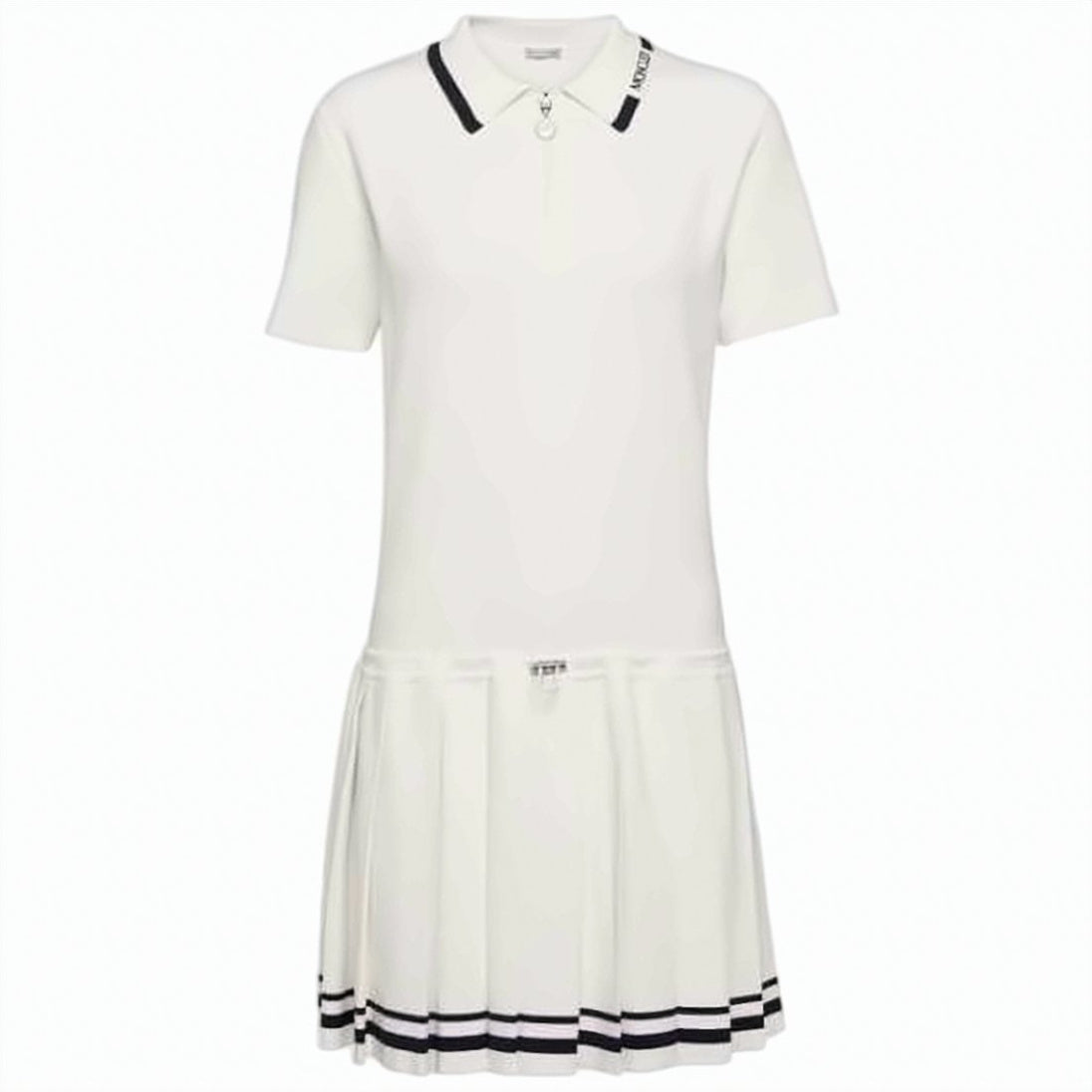 Polo Collar Midi Dress