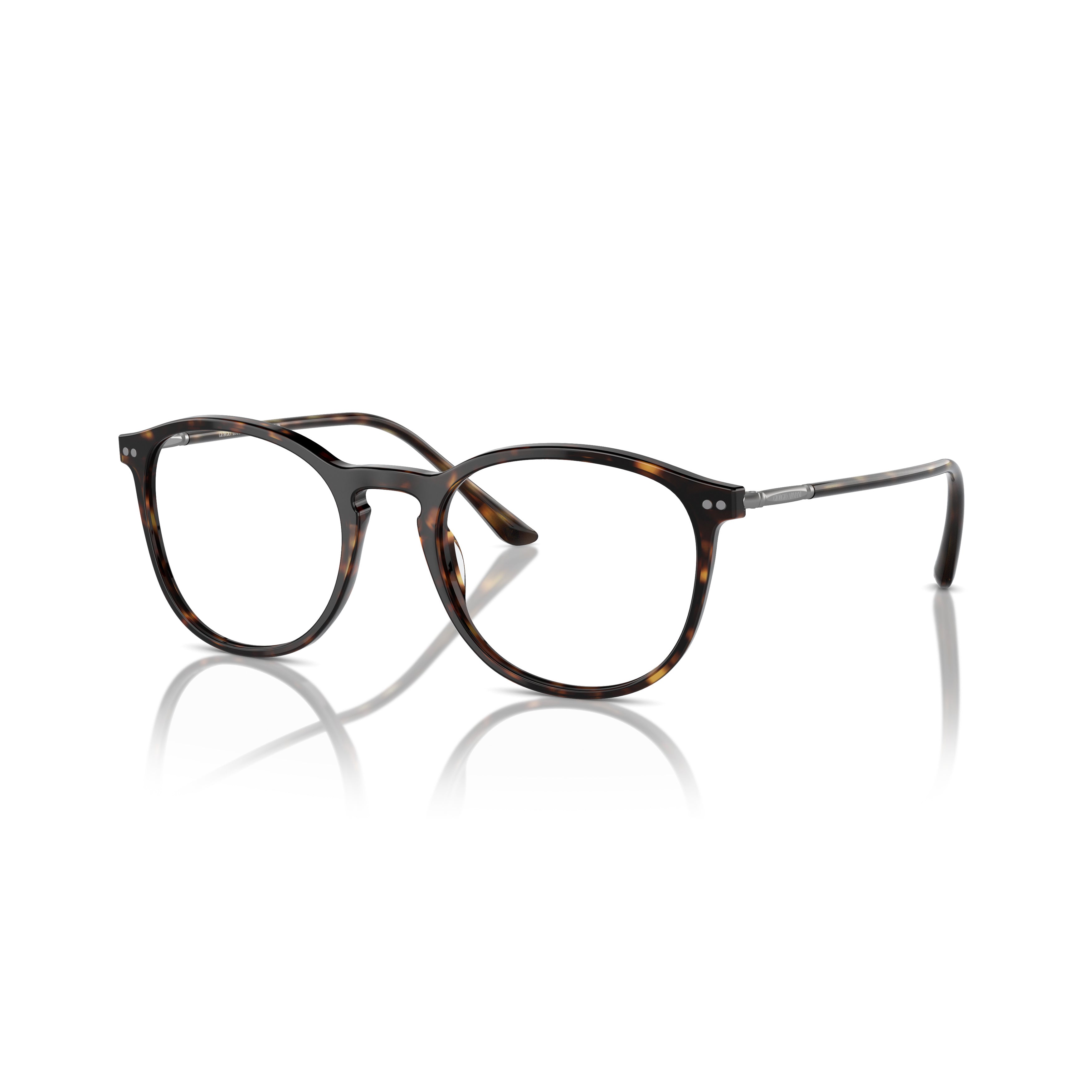0ar7125 Tortoiseshell Pattern Acetate Eyeglasses with Slim Metal Accents