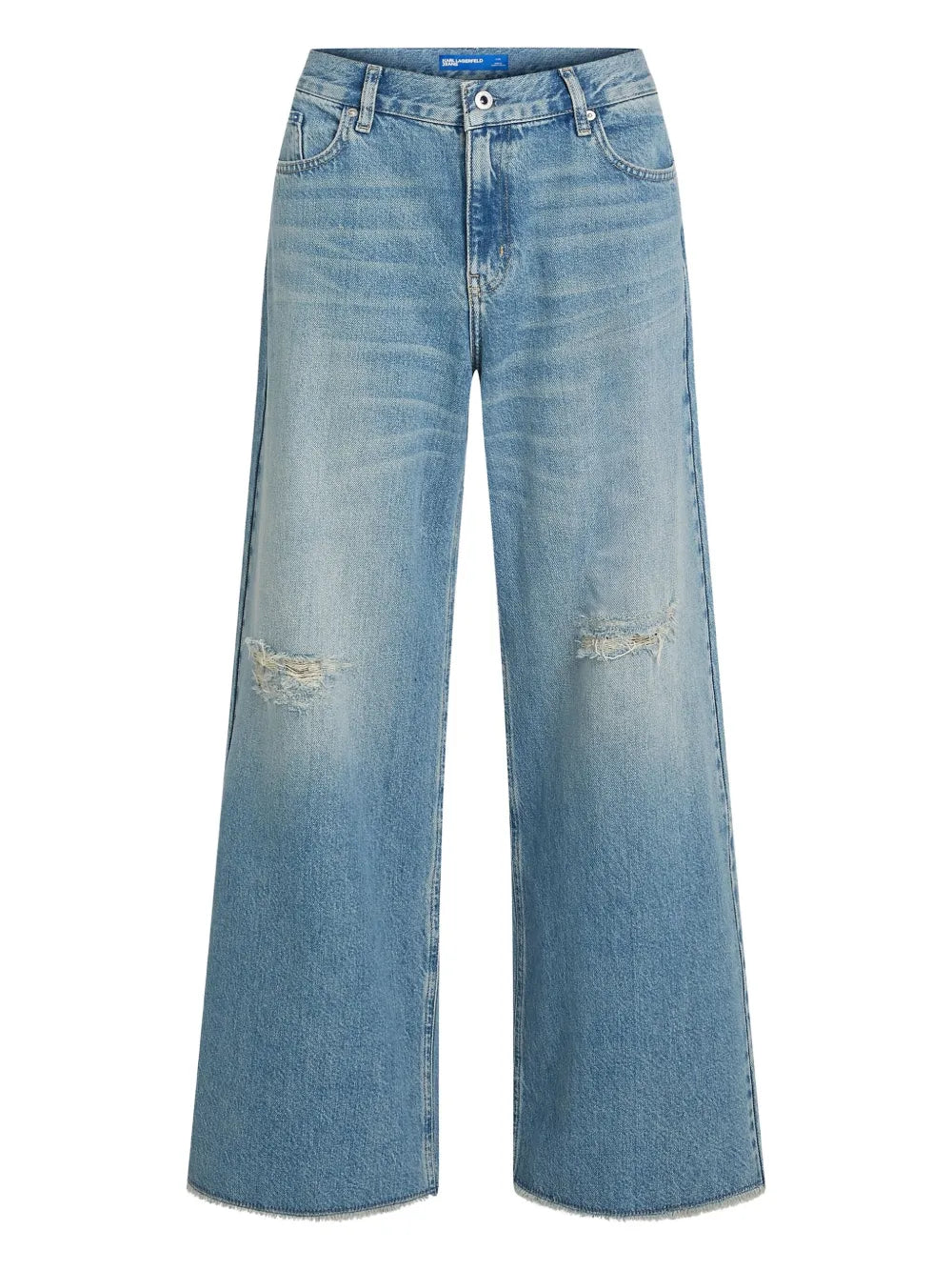 Straight-Cut Denim Jeans With Five-Pocket Styling