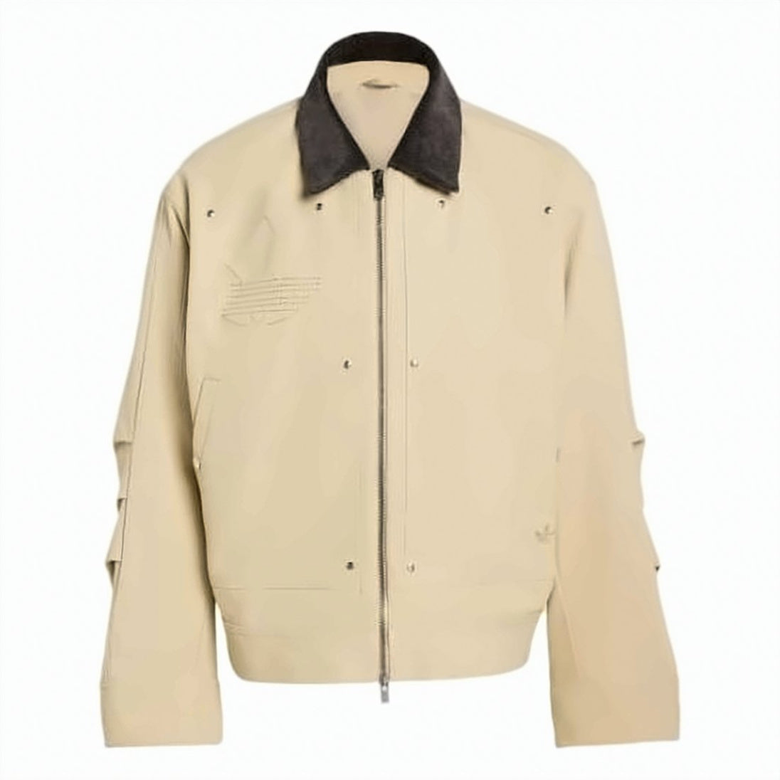 Beige Zip-Up Jacket