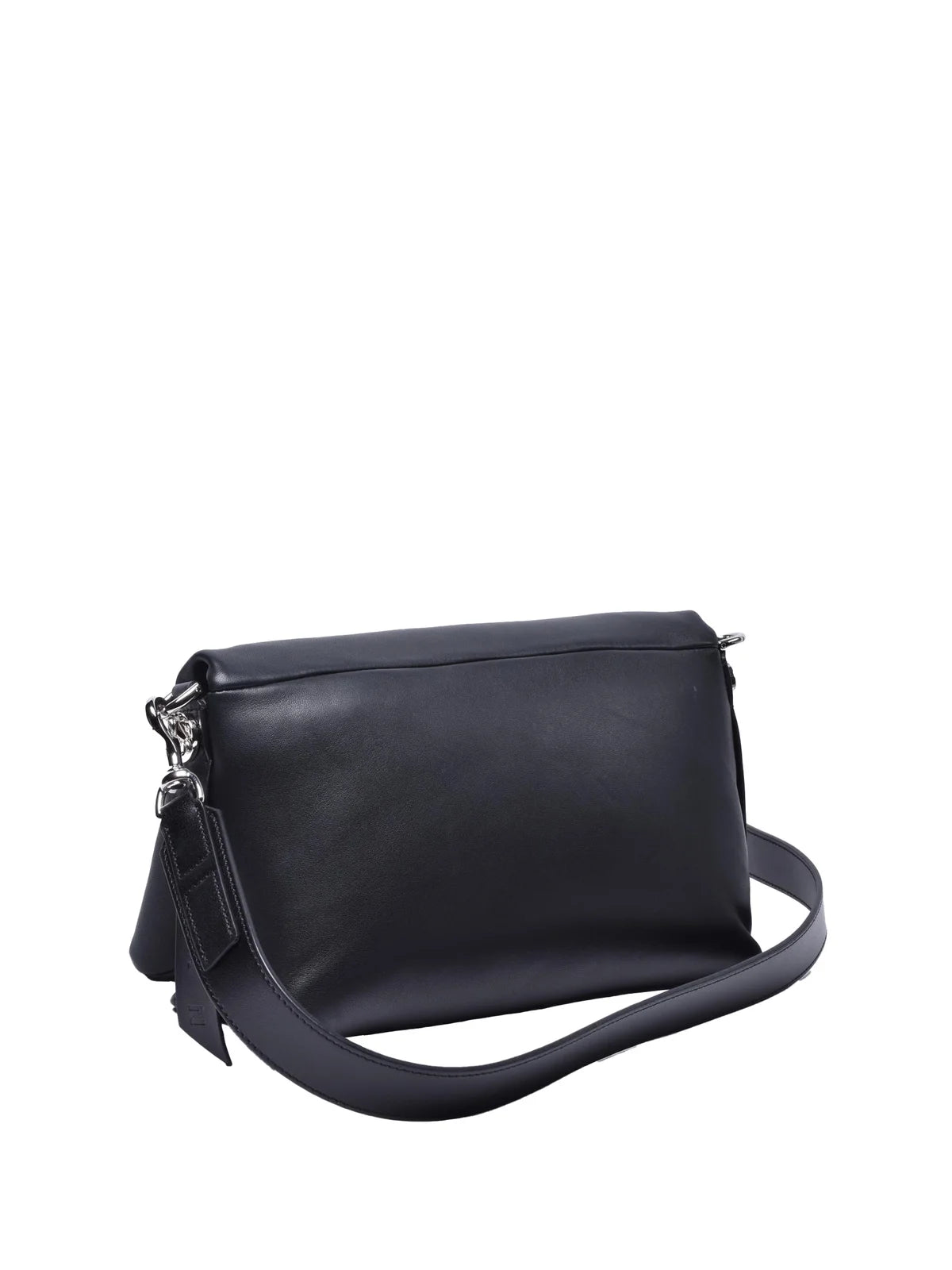 Leather Shoulder Bag - Black