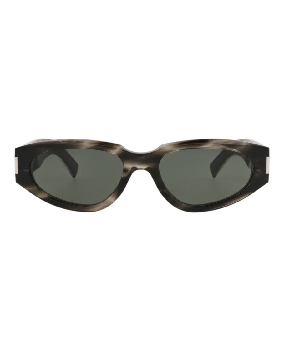 Round-Frame Recycled Acetate Sunglasses
