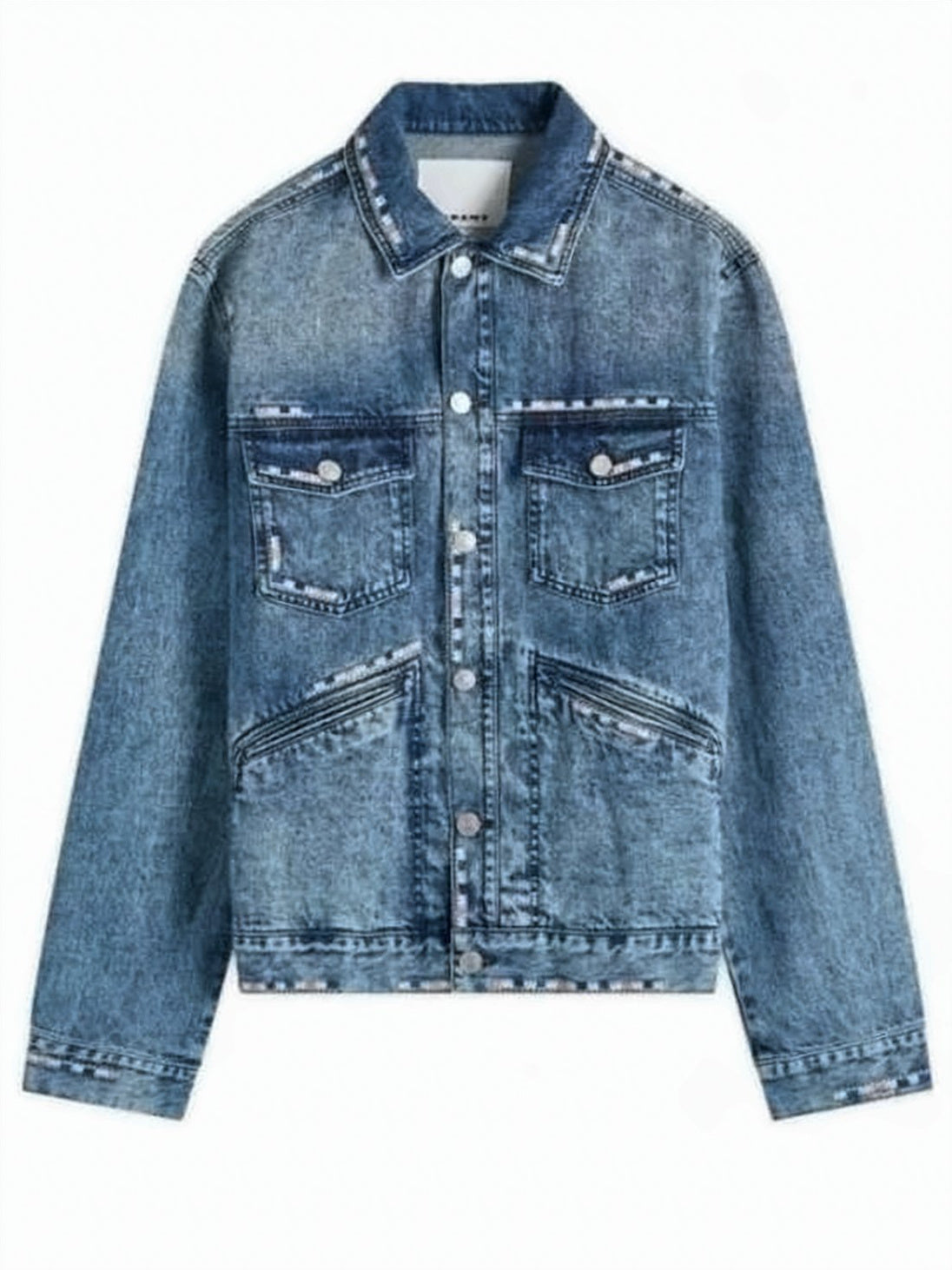 Classic Blue Denim Jacket with Vintage Appeal