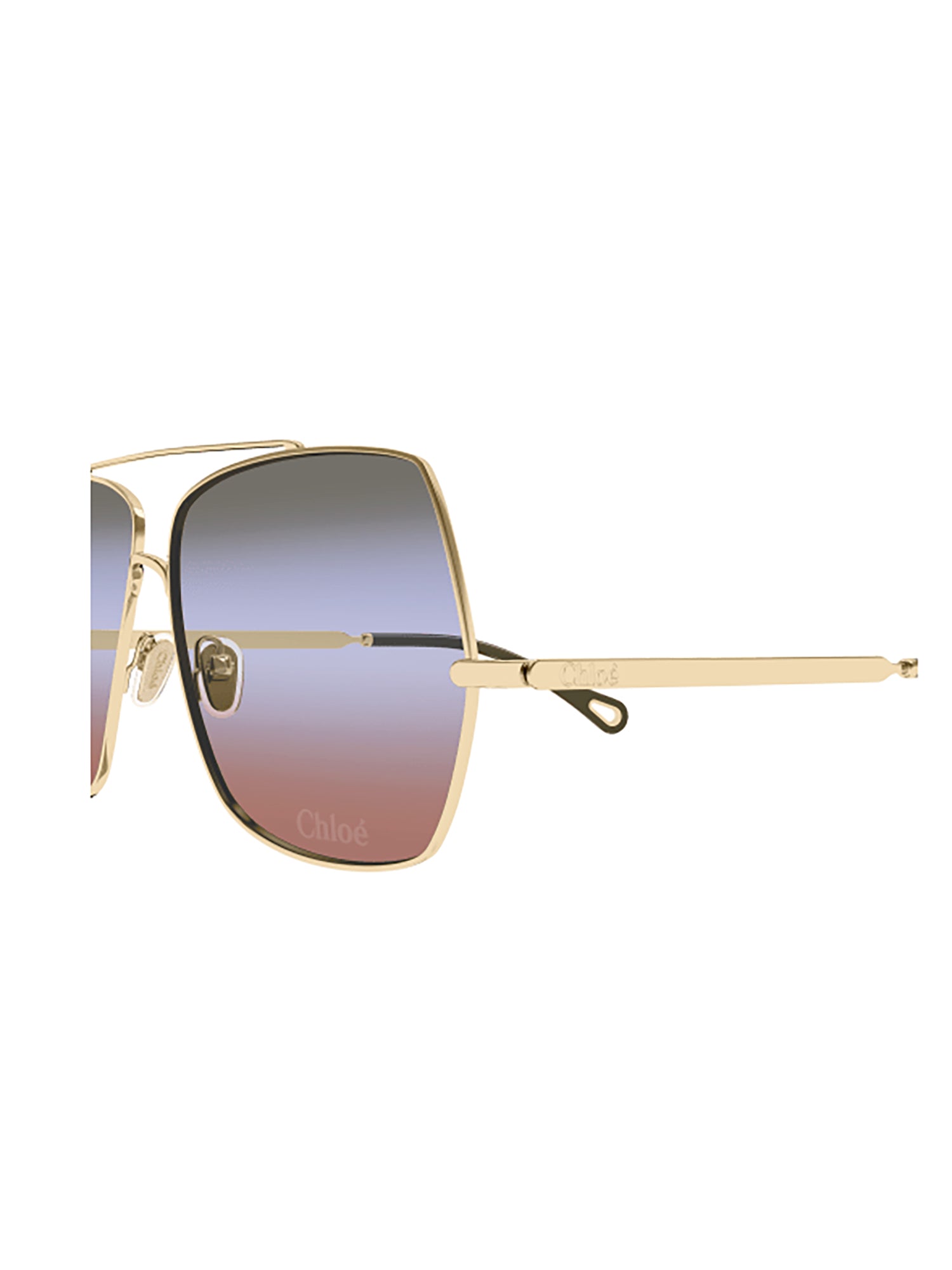 Metallic Double Bridge Sunglasses