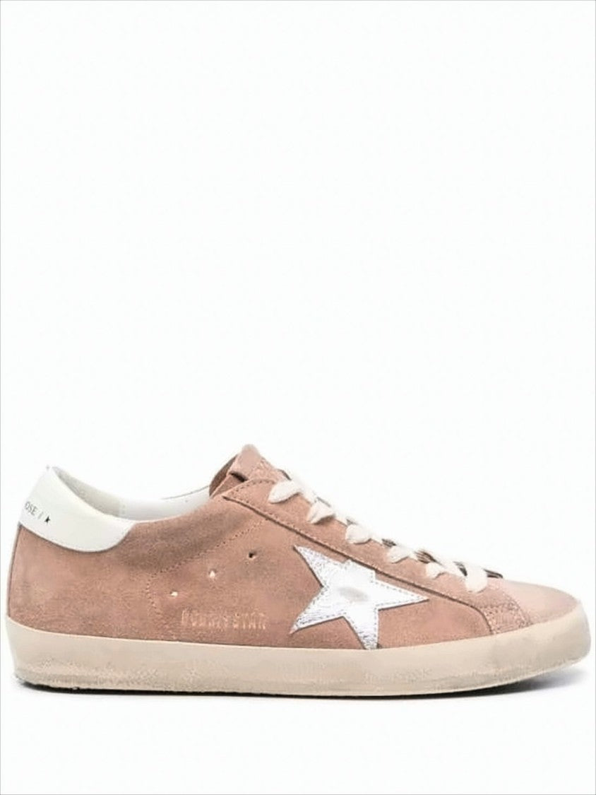 Vintage Suede Low-Top Sneakers with Distressed Sole
