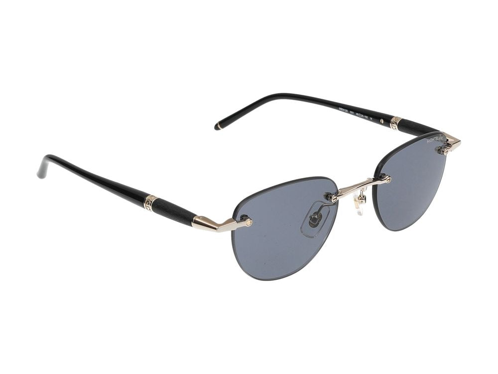 Sunglasses Montblanc MB0412S 001 gold black grey 48/20/150