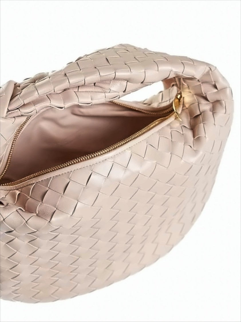 Soft Woven Leather Tote Bag