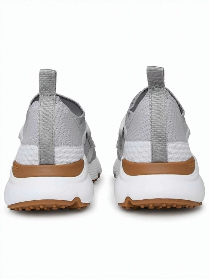 Light Grey Knit Sneakers with Sock-Like Fit