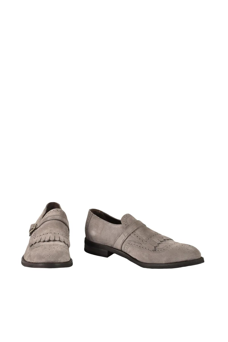 Suede Loafers - Grey