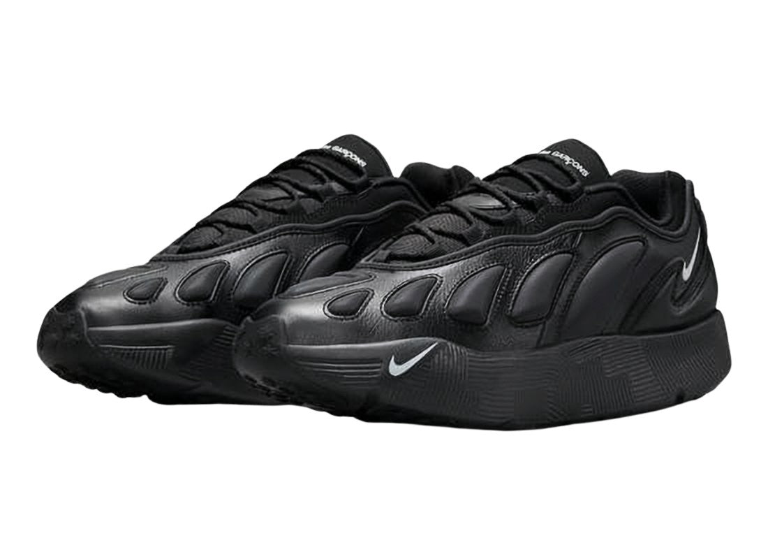 Monochromatic Black Sneakers with Sculpted Sole