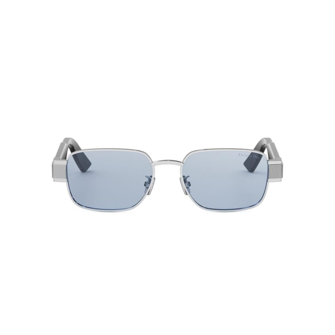 Christian Label S2u Rectangular Silver Frame Sunglasses