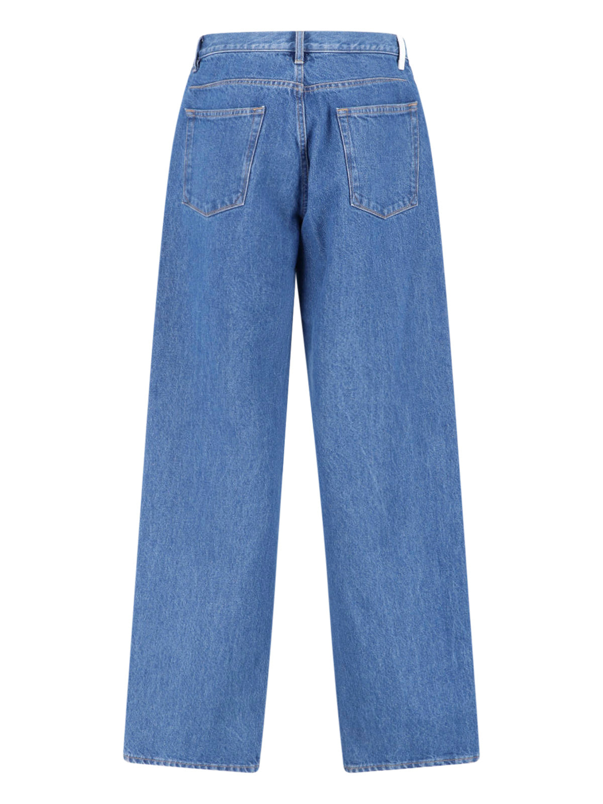 Blue Straight-Leg Classic Five-Pocket Jeans