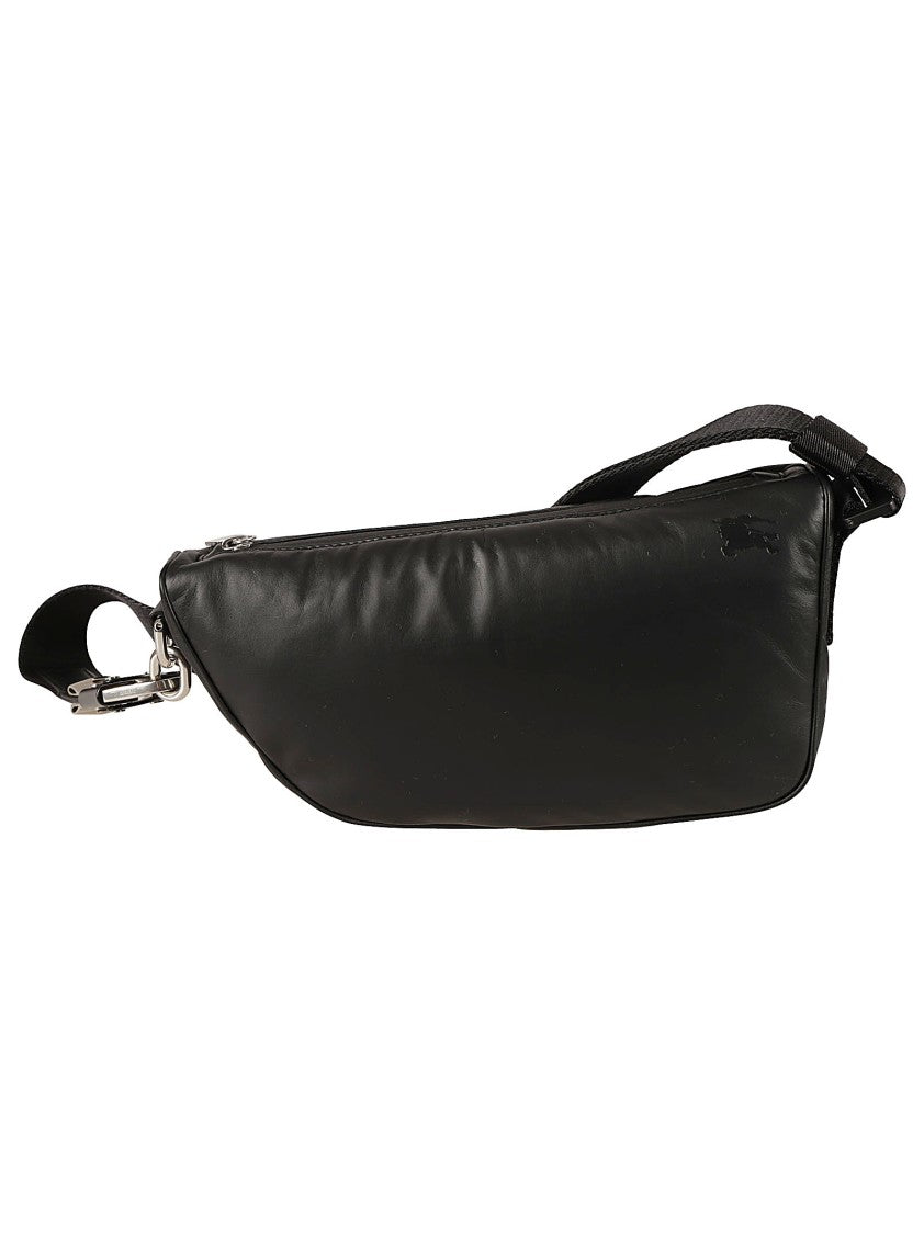 Smooth Leather Shoulder Bag With Design