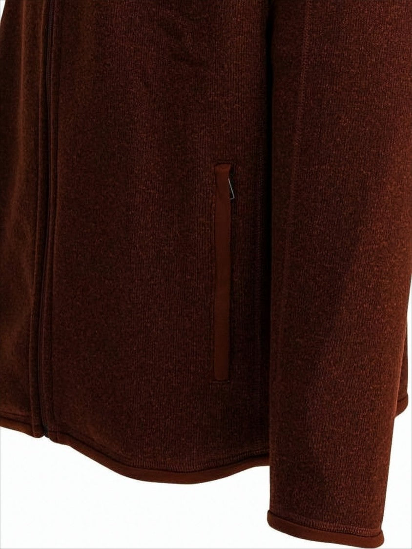 Textured Full-Zip Jacket in Dried Vanilla Brown