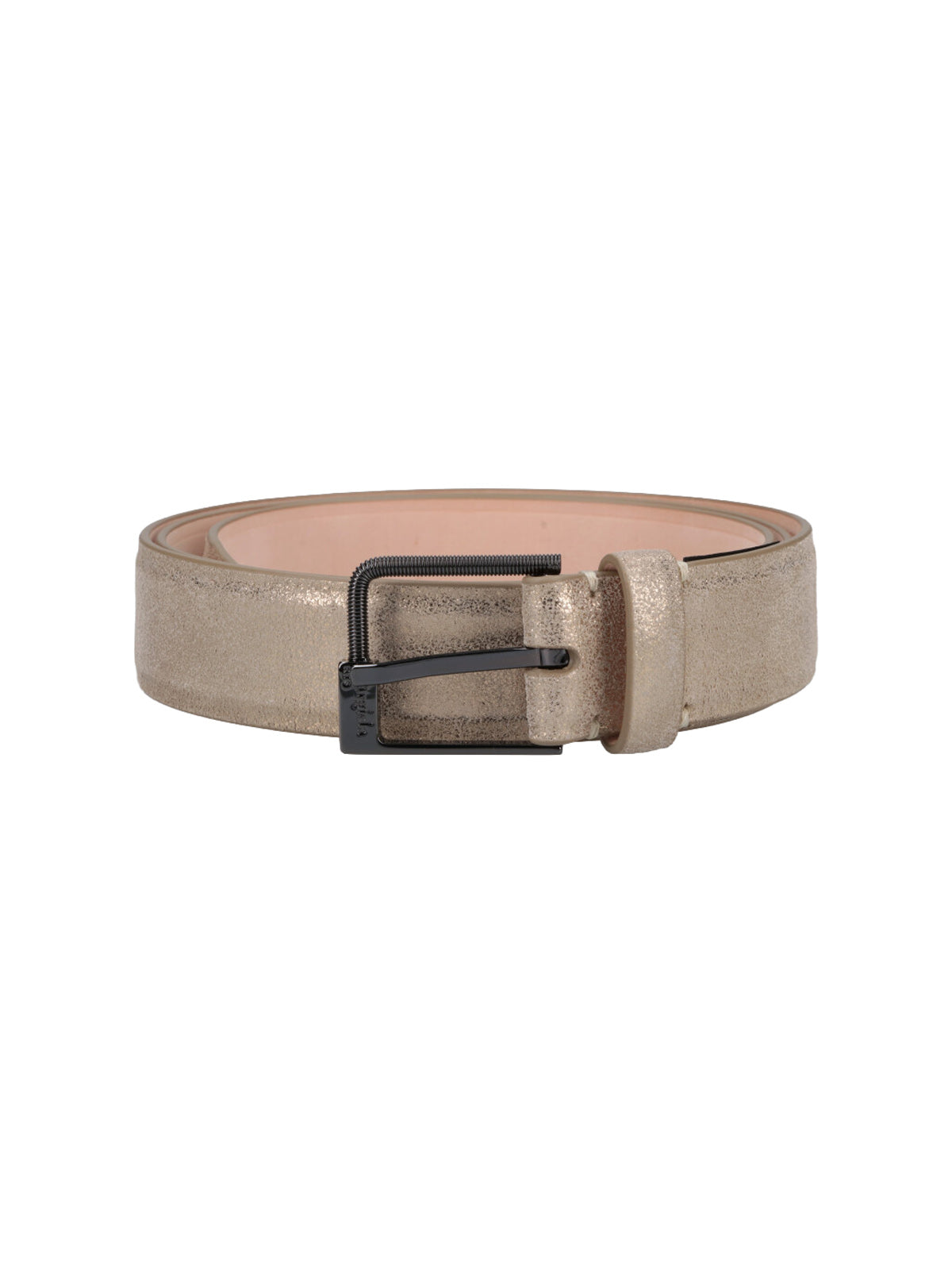 Cream Belt with Minimalist Design and Classic Buckle